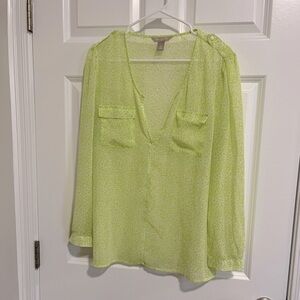 Banana republic medium green top